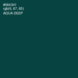 #064341 - Aqua Deep Color Image